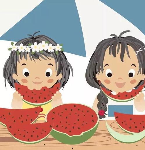 吃瓜比赛的动画,吃瓜比赛的欢乐盛宴